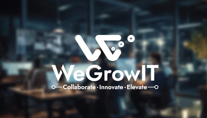 logo design for WeGrowIT, designed by Swaragh Technologies, the best logo designing company in Bangalore.